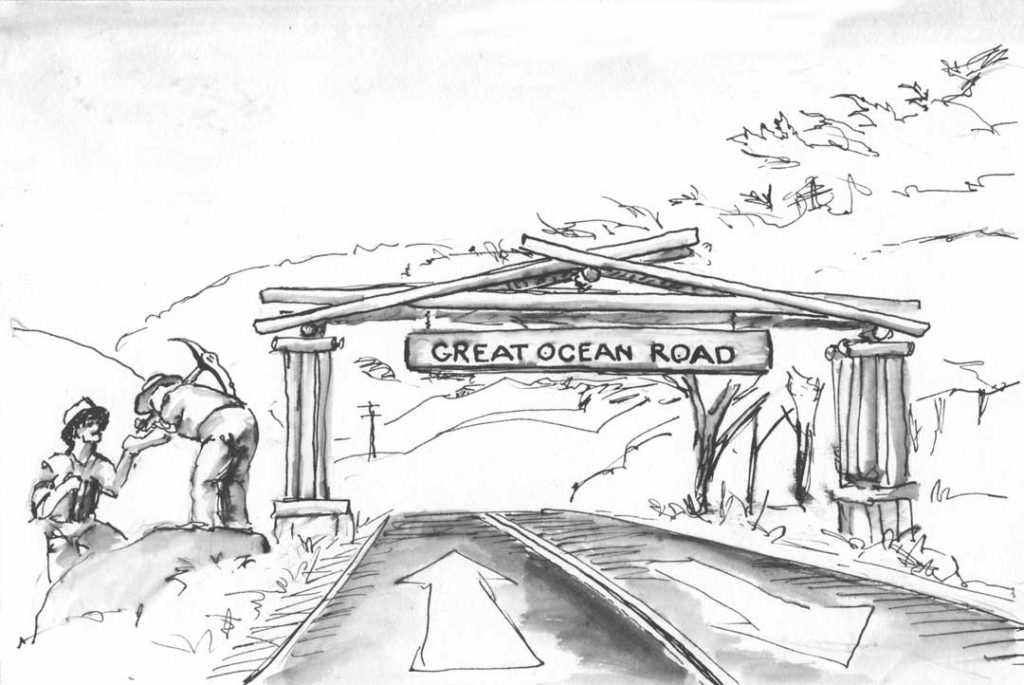 Entrance to the Great Coast Road