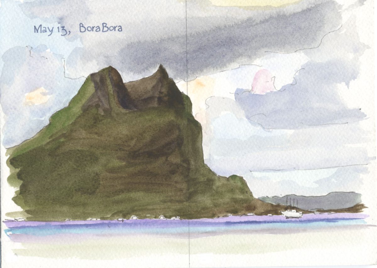 May 12 Bora Bora Drawing on the Brain