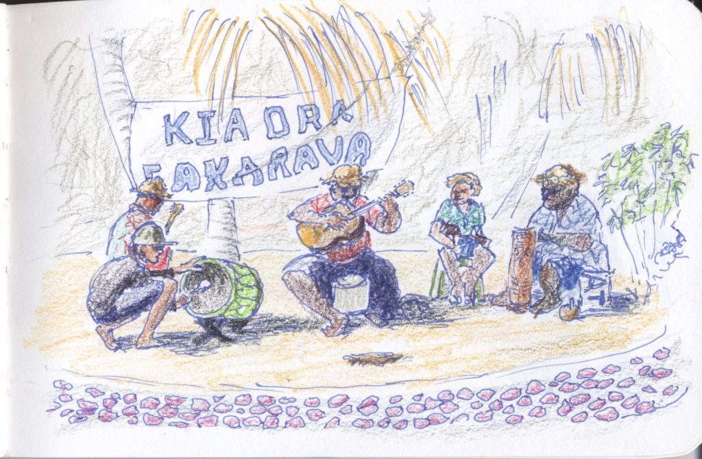 Local musicians on fakarava